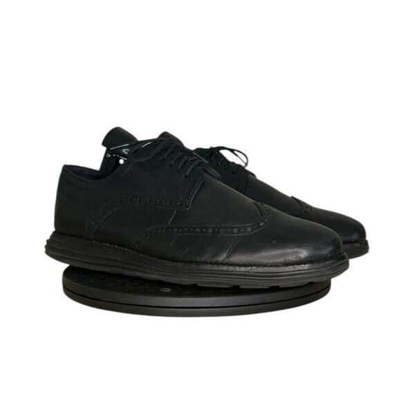 Mens Cole Haan ØriginalGrand Wingtip Oxford Shoes Size 9 Black - Picture 3 of 6